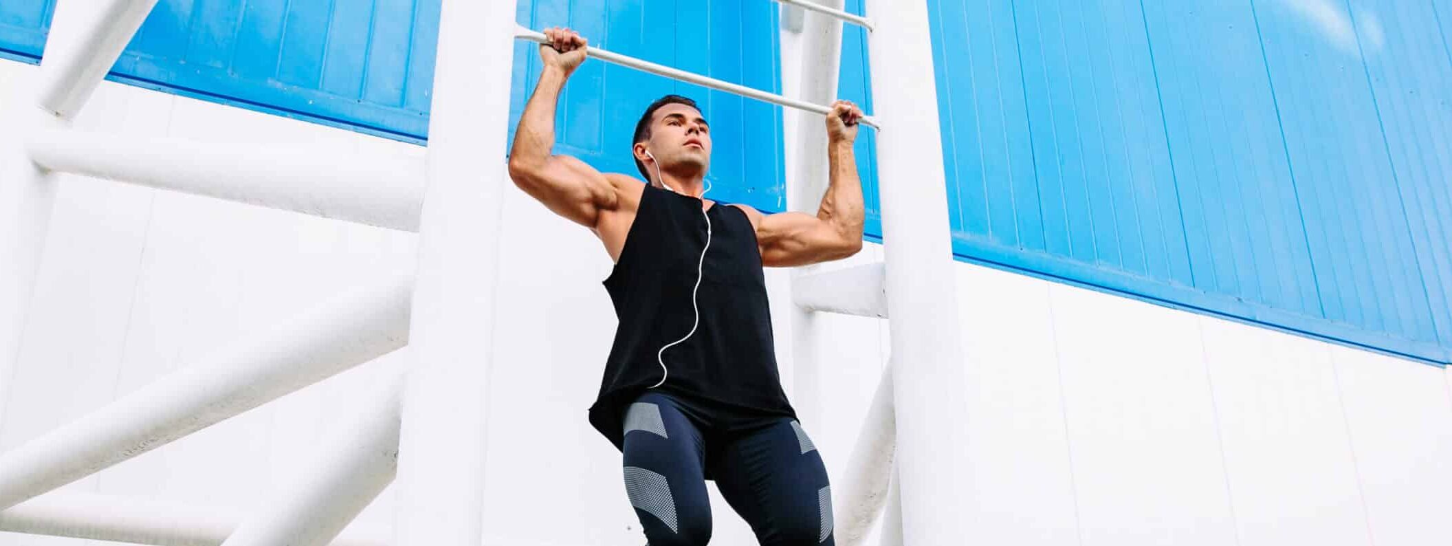 Pull up bar buiten
